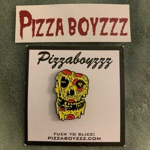 Lapel Pin PIZZABOYZZZ Crimson Pie 1.25”